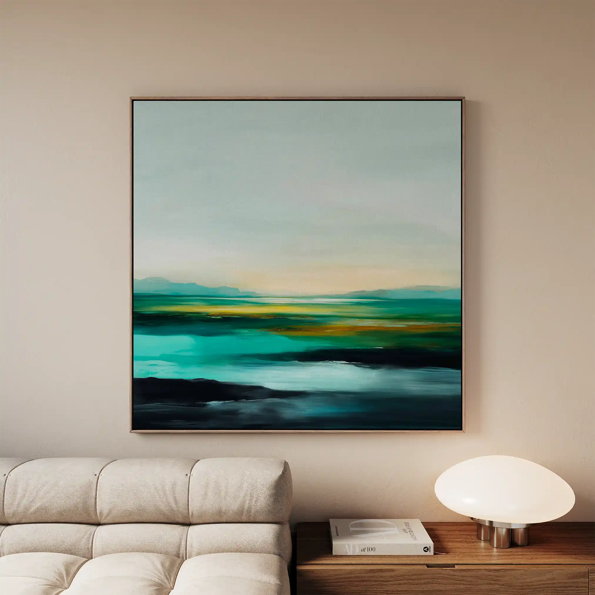 Abstract 788 Canvas Art 60 x 60 cm / Black