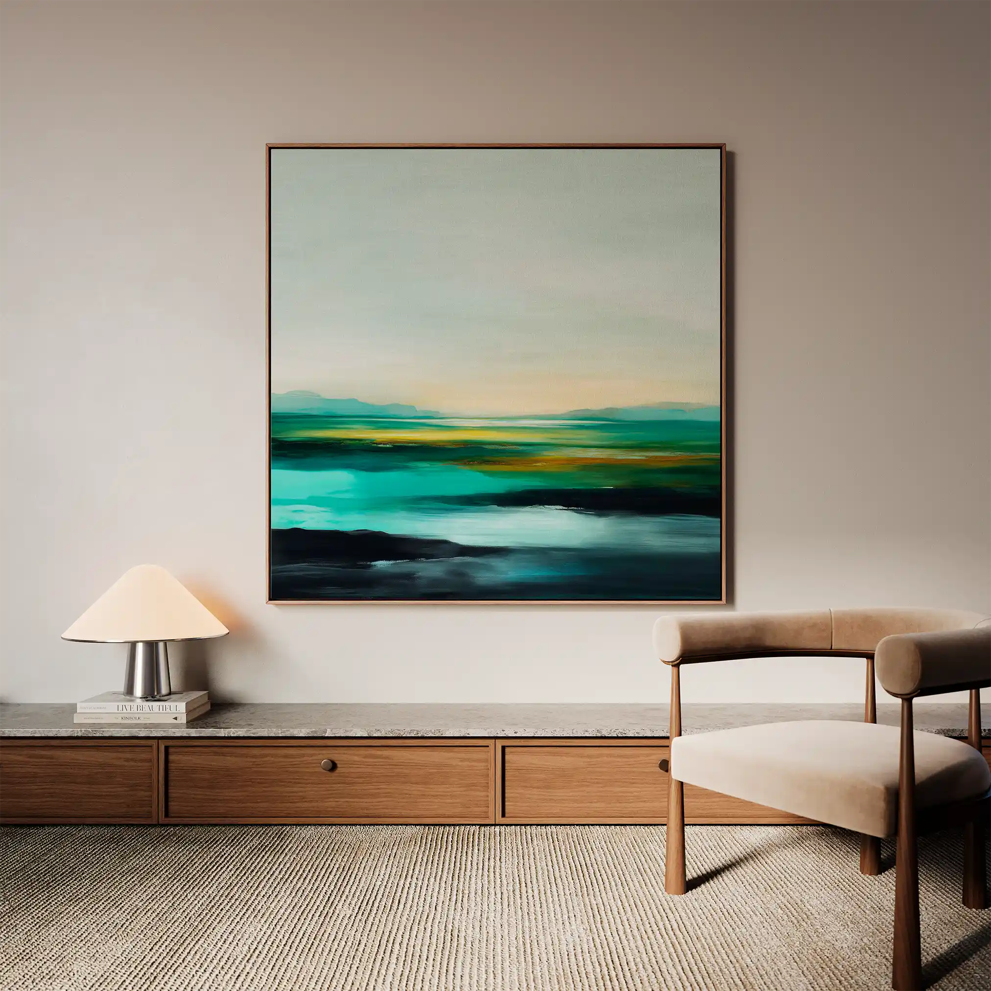 Abstract 788 Canvas Art 60 x 60 cm / Black
