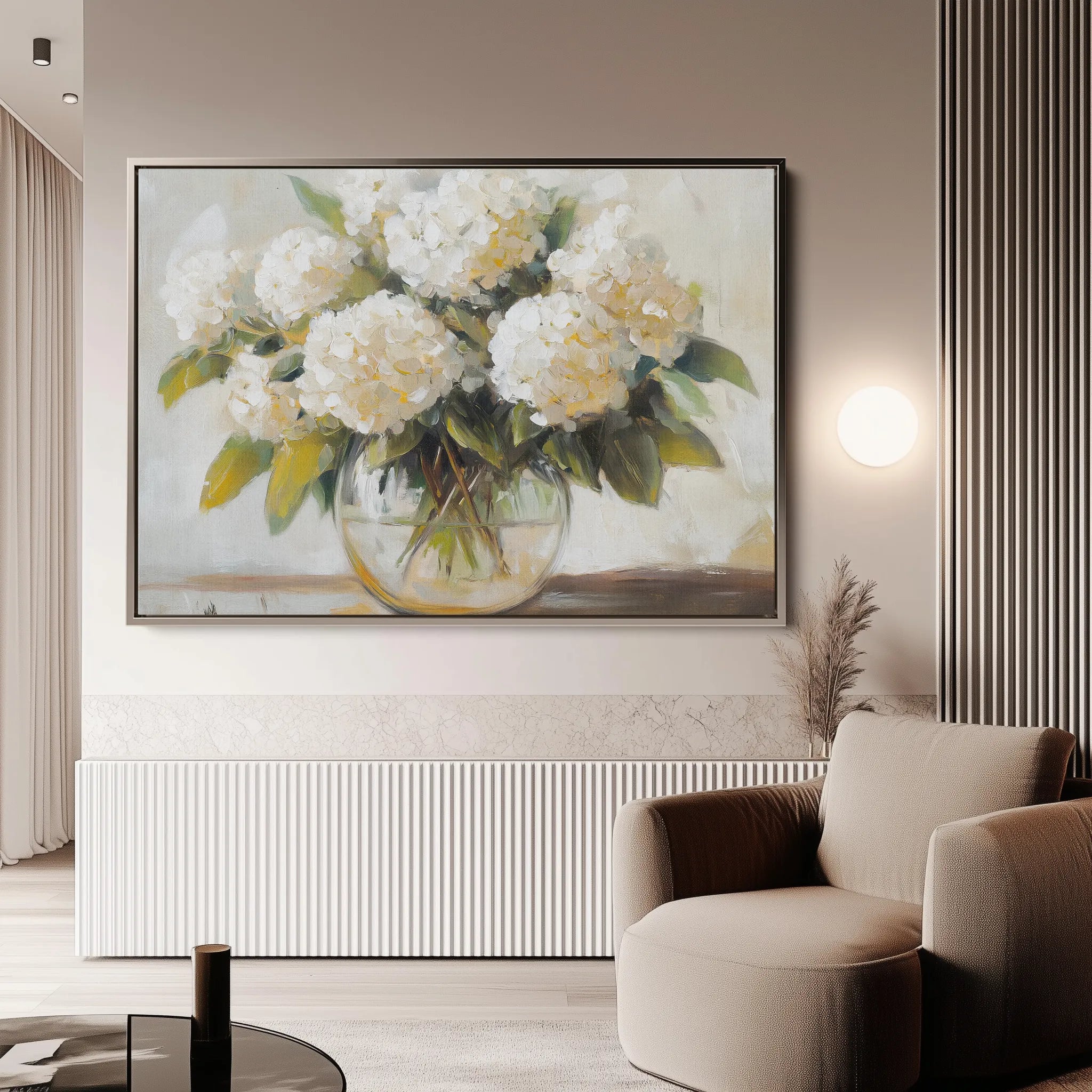Floral 788 Canvas Art 18" x 24" / 45 x 60 cm / Black
