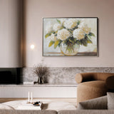 Floral 788 Canvas Art 18" x 24" / 45 x 60 cm / Black