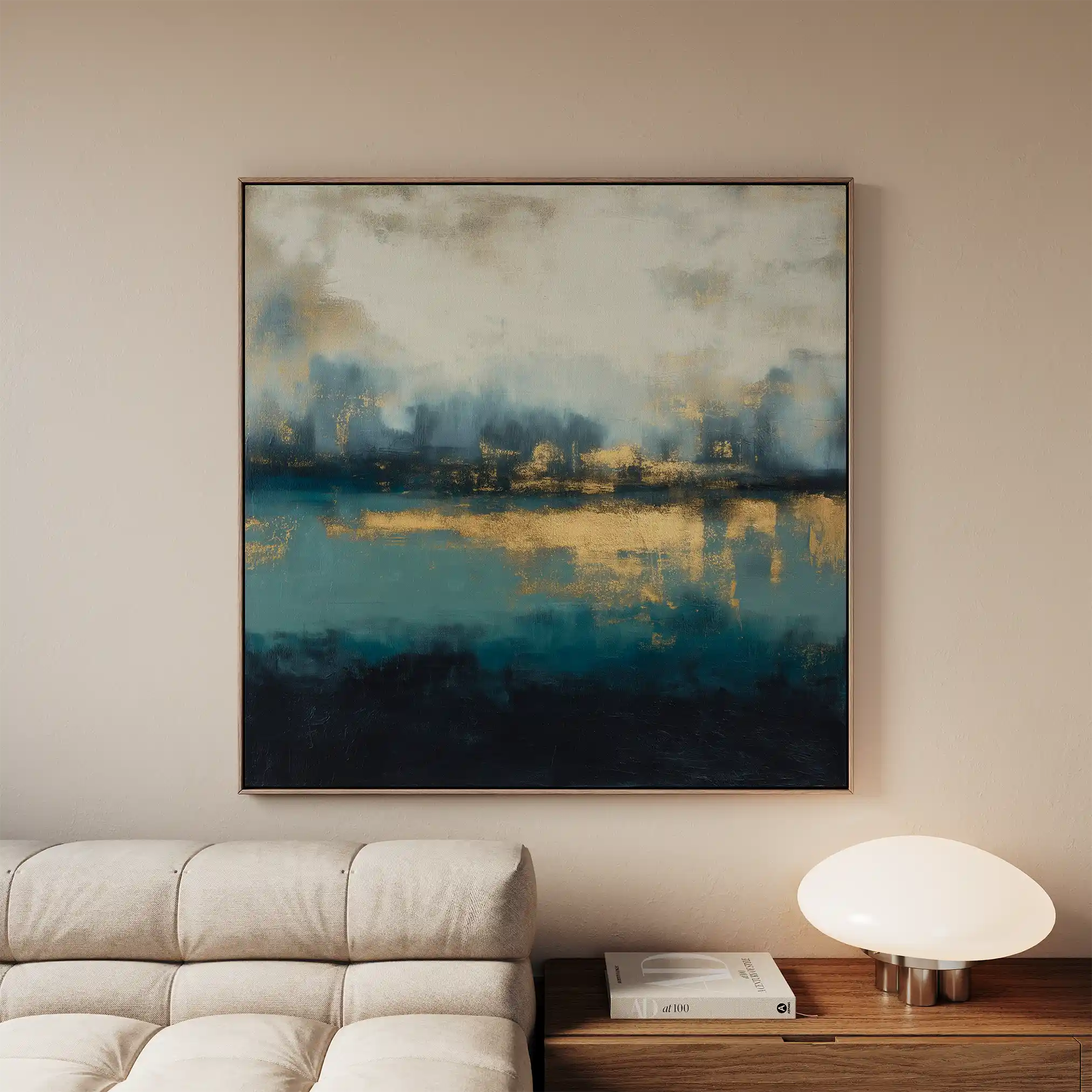 Abstract 789 Canvas Art 60 x 60 cm / Black