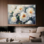 Floral 789 Canvas Art 18" x 24" / 45 x 60 cm / Black