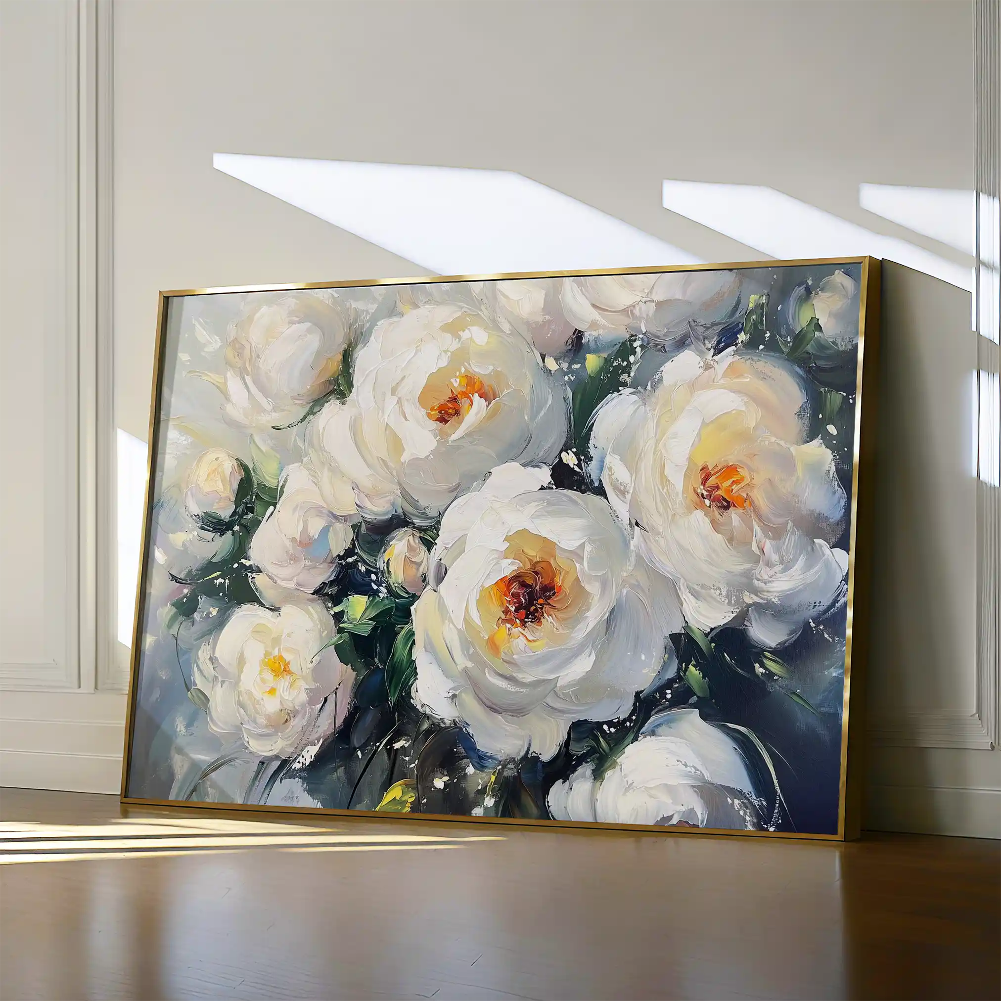 Floral 789 Canvas Art 60 x 40 cm / Black