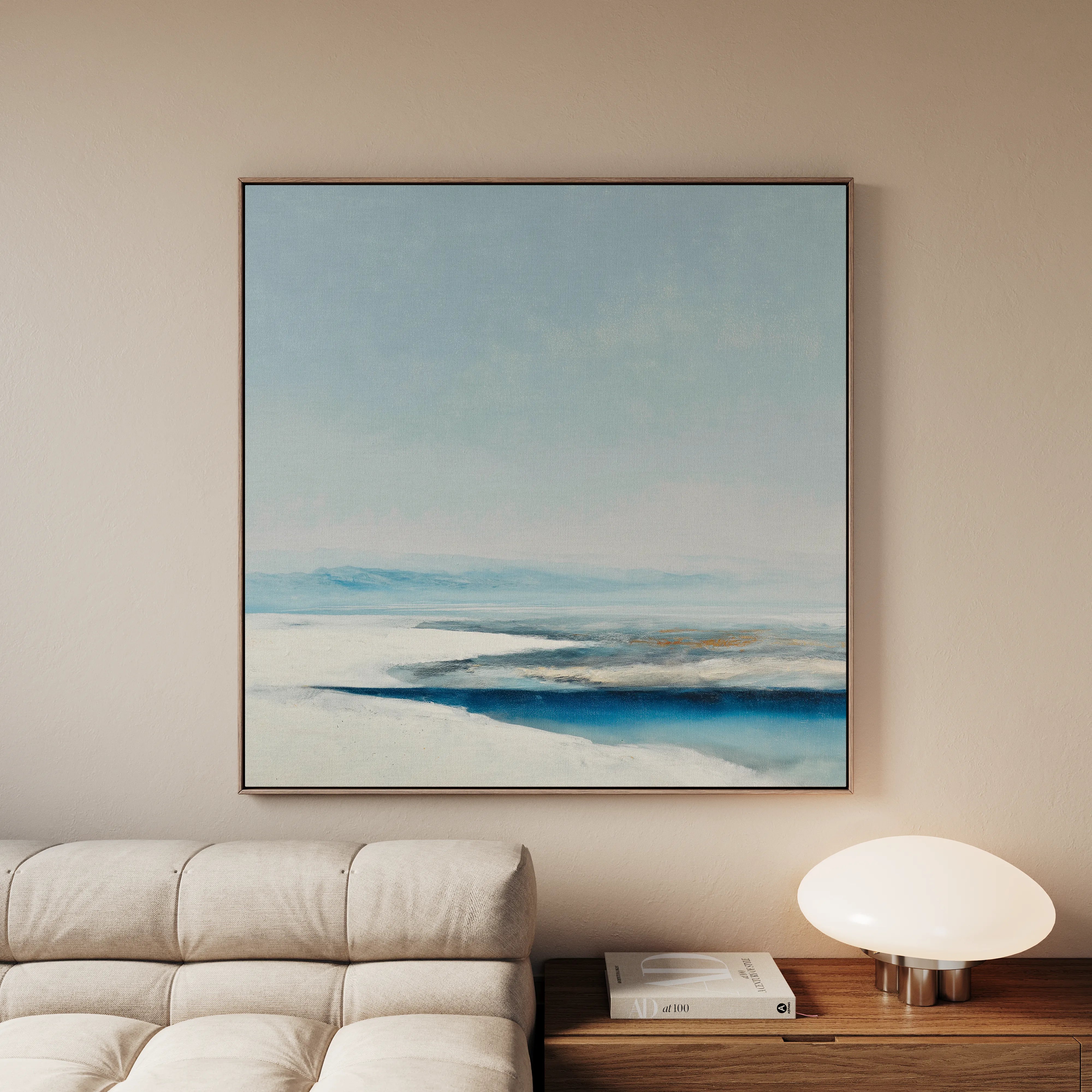 Abstract 790 Canvas Art 16" x 16" / 40 x 40 cm / Black