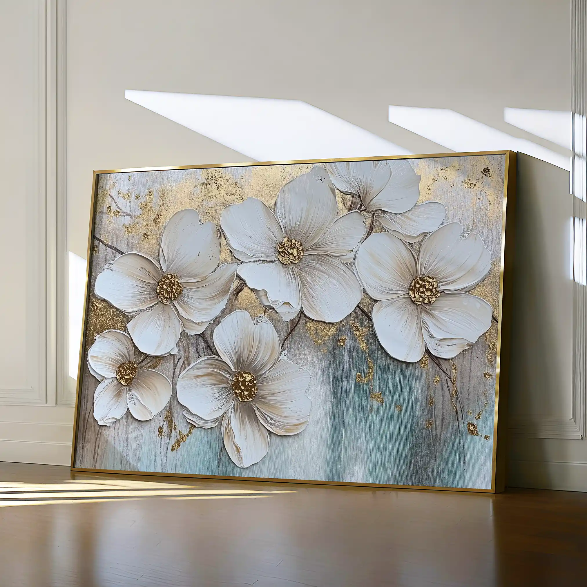 Floral 791 Canvas Art 60 x 40 cm / Black