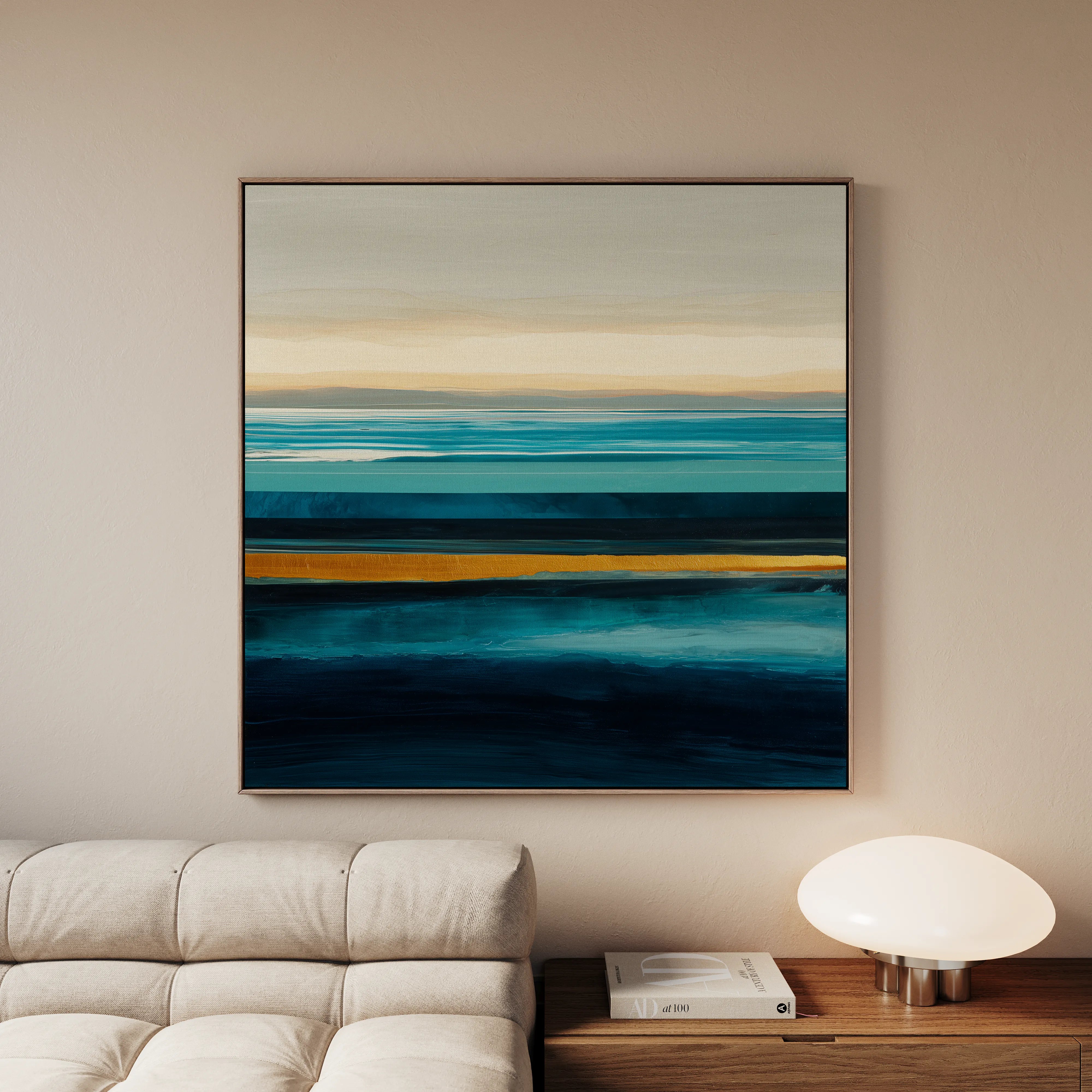 Abstract 793 Canvas Art 16" x 16" / 40 x 40 cm / Black