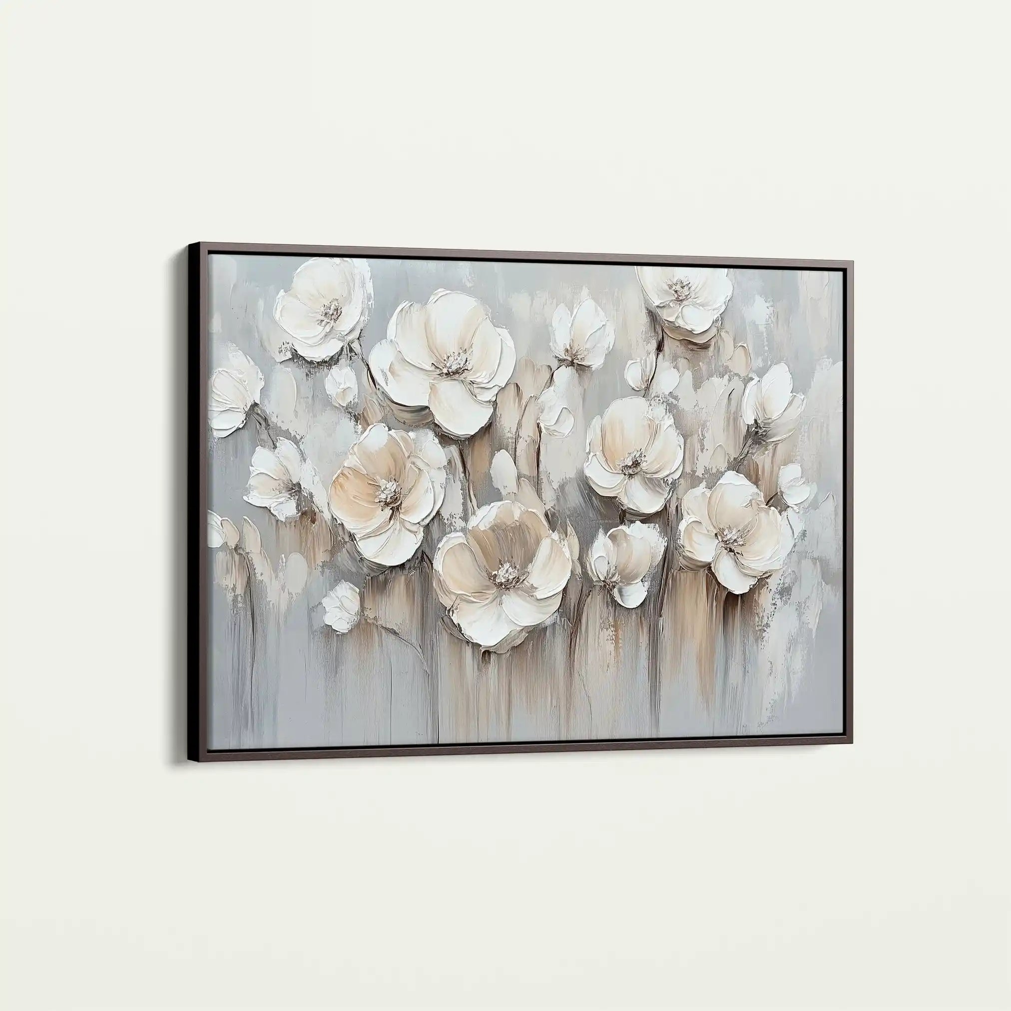 Floral 793 Canvas Art 60 x 40 cm / Black