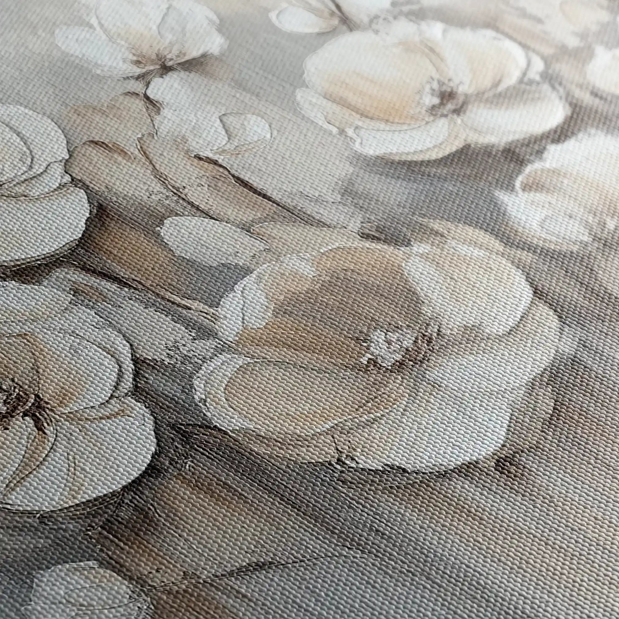 Floral 793 Canvas Art 60 x 40 cm / Black