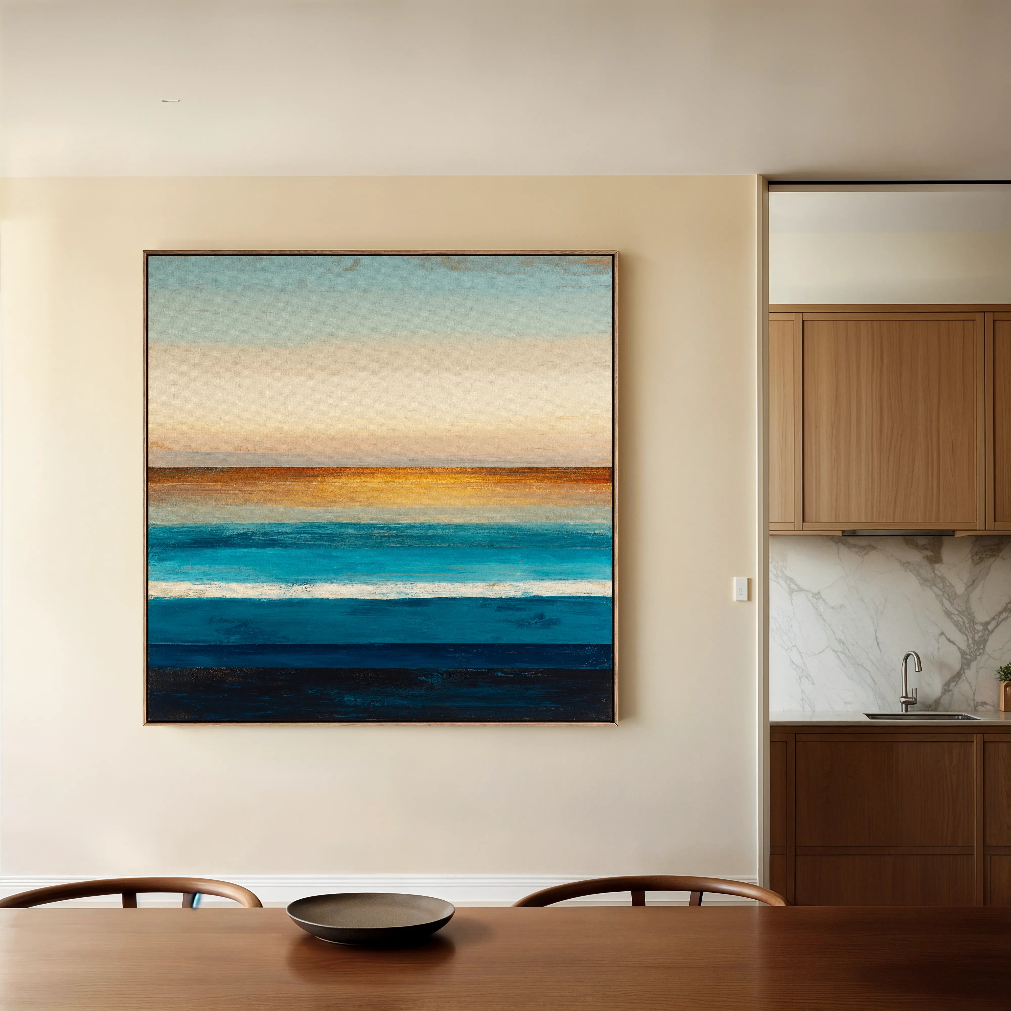 Abstract 794 Canvas Art 16" x 16" / 40 x 40 cm / Black
