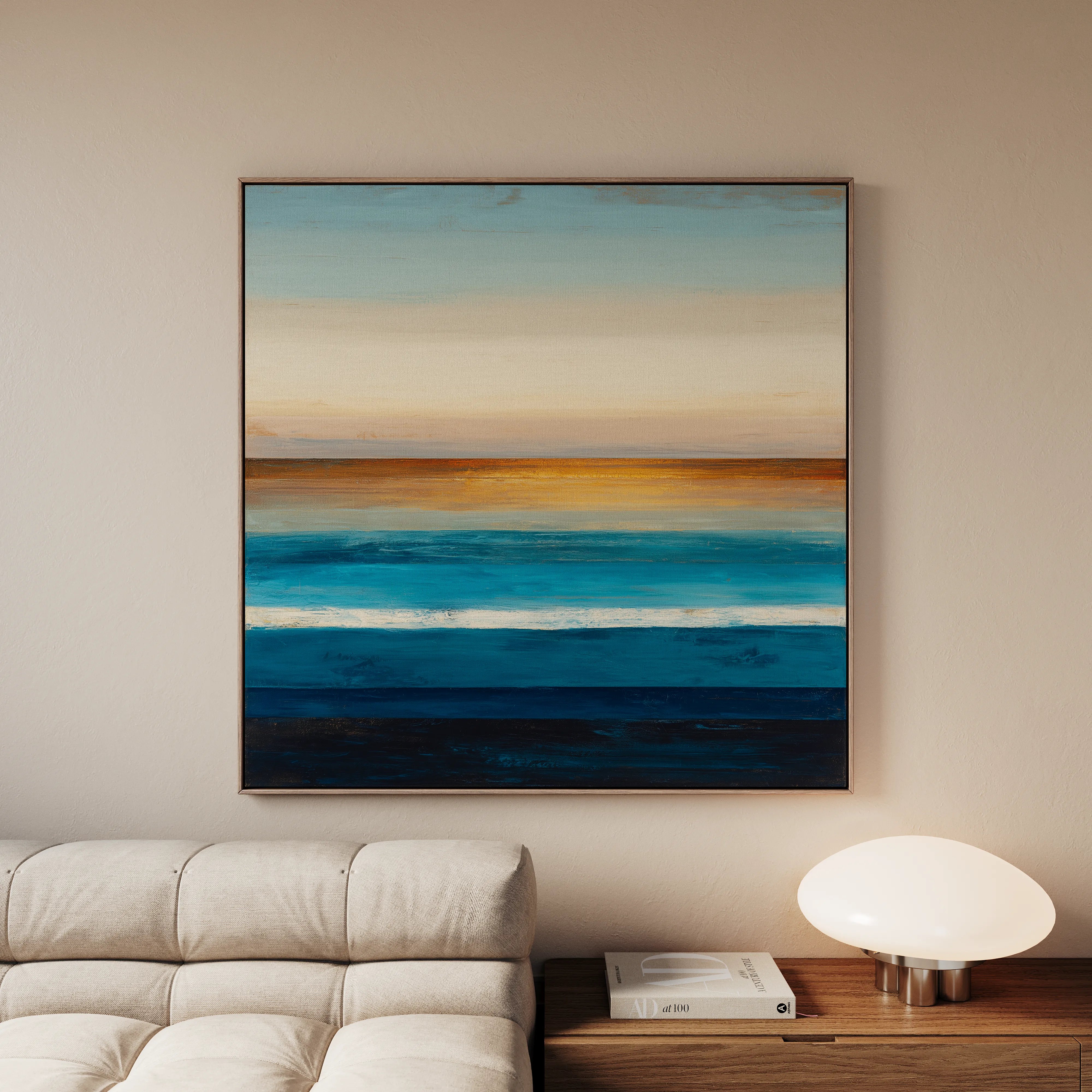 Abstract 794 Canvas Art 16" x 16" / 40 x 40 cm / Black