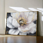 Floral 794 Canvas Art 18" x 24" / 45 x 60 cm / Black
