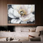Floral 794 Canvas Art 18" x 24" / 45 x 60 cm / Black