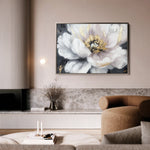 Floral 794 Canvas Art 18" x 24" / 45 x 60 cm / Black
