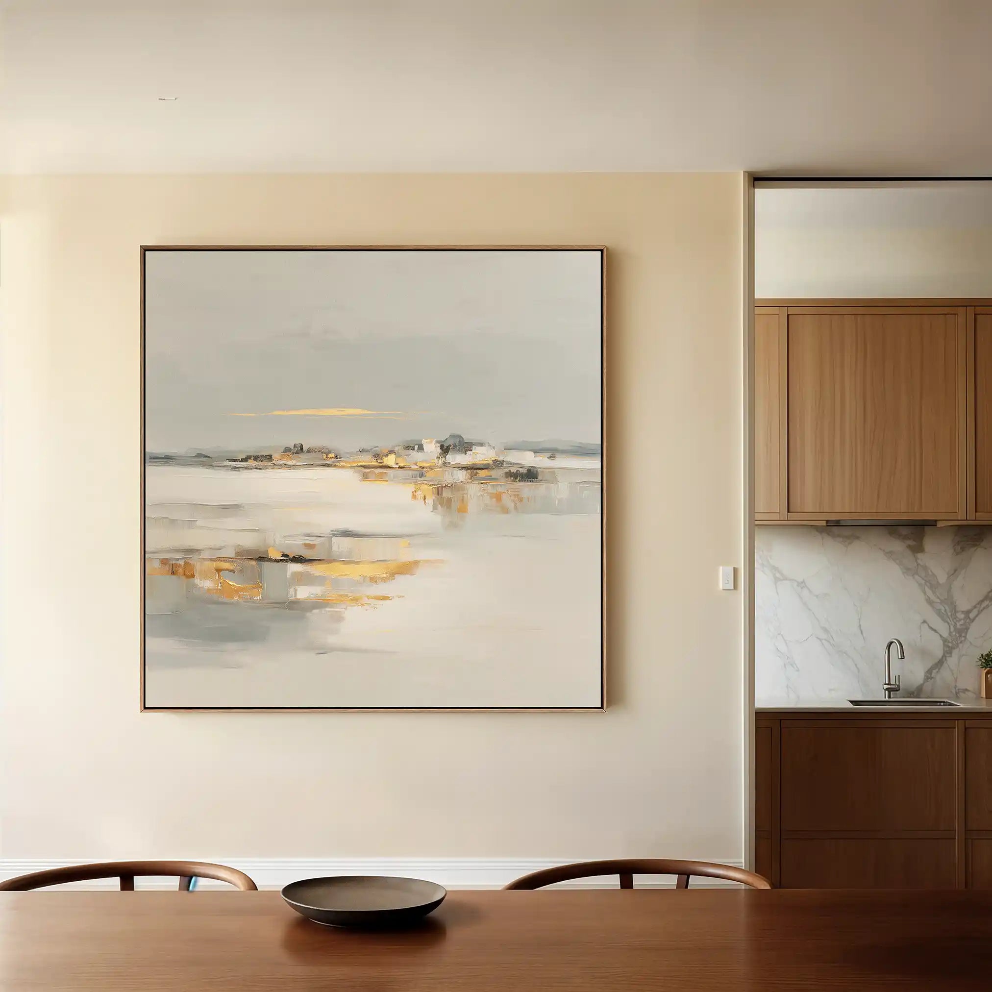 Abstract 795 Canvas Art 16" x 16" / 40 x 40 cm / Black