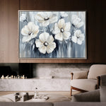 Floral 795 Canvas Art 18" x 24" / 45 x 60 cm / Black