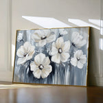 Floral 795 Canvas Art 18" x 24" / 45 x 60 cm / Black