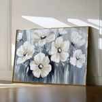 Floral 795 Canvas Art 60 x 40 cm / Black