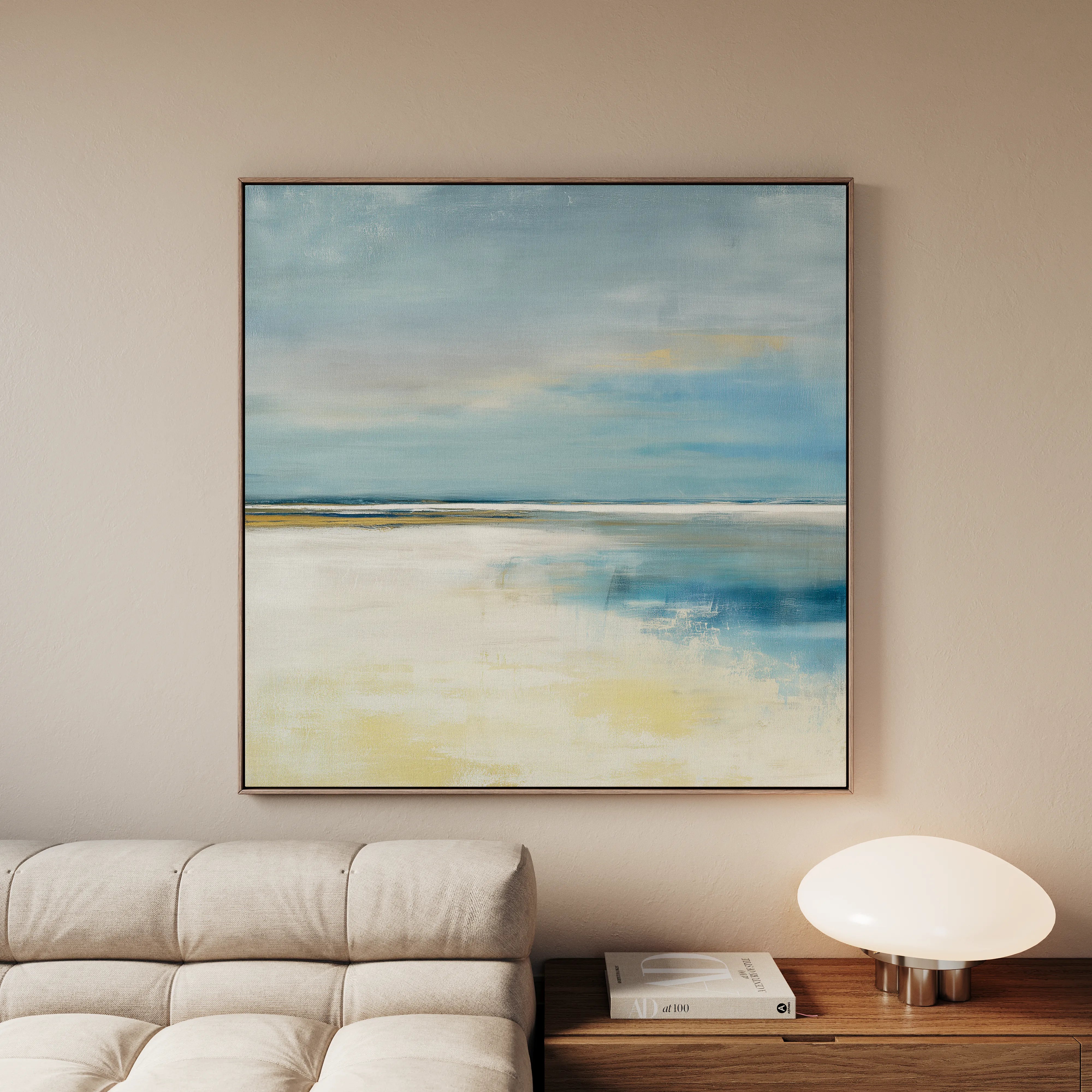Abstract 796 Canvas Art 16" x 16" / 40 x 40 cm / Black