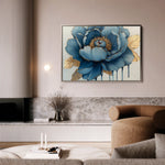 Floral 796 Canvas Art 18" x 24" / 45 x 60 cm / Black