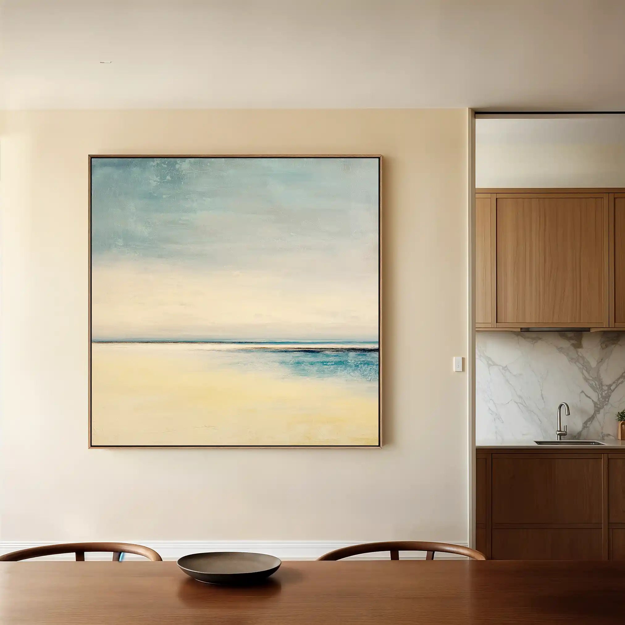 Abstract 797 Canvas Art 16" x 16" / 40 x 40 cm / Black