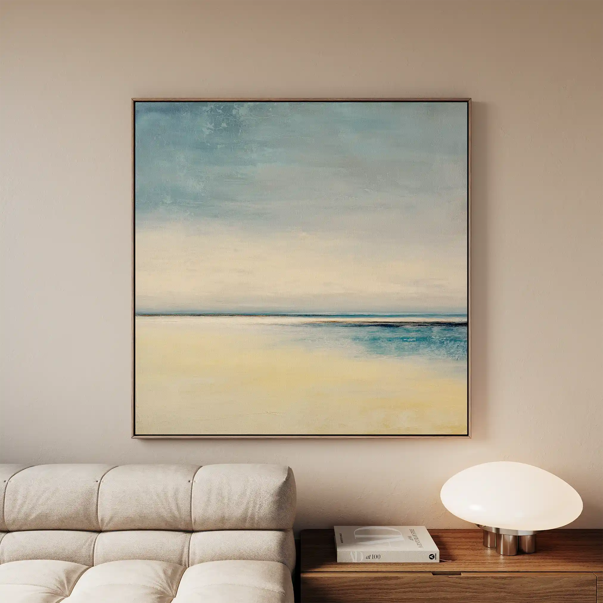 Abstract 797 Canvas Art 16" x 16" / 40 x 40 cm / Black