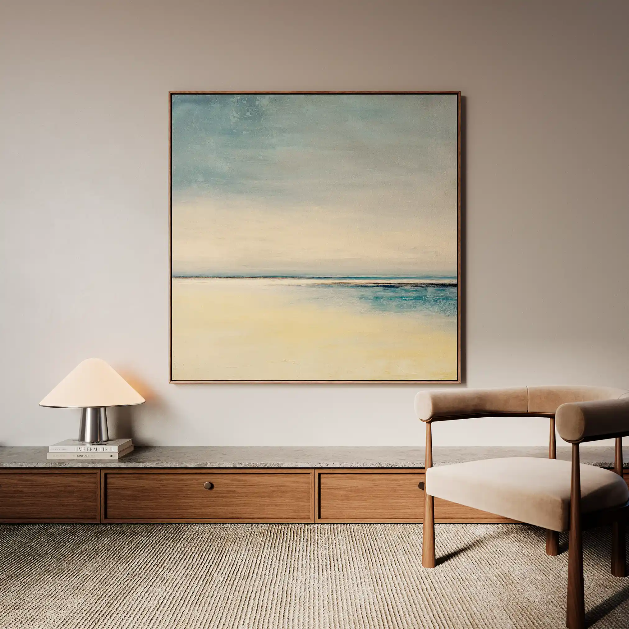 Abstract 797 Canvas Art 16" x 16" / 40 x 40 cm / Black