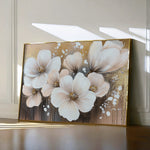 Floral 797 Canvas Art 18" x 24" / 45 x 60 cm / Black