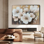 Floral 797 Canvas Art 18" x 24" / 45 x 60 cm / Black