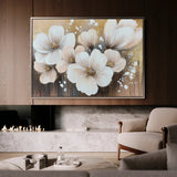 Floral 797 Canvas Art 18" x 24" / 45 x 60 cm / Black