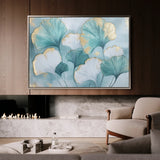 Floral 798 Canvas Art 18" x 24" / 45 x 60 cm / Black