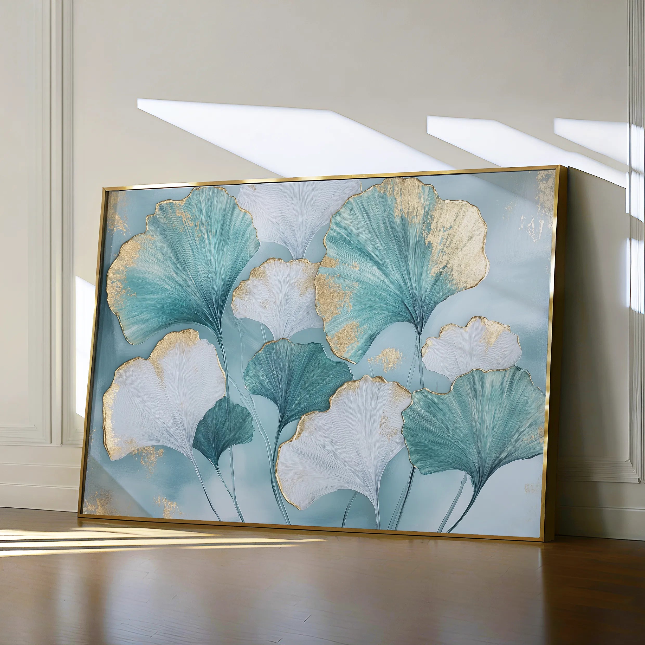 Floral 798 Canvas Art 18" x 24" / 45 x 60 cm / Black