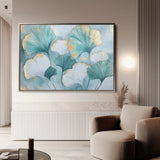 Floral 798 Canvas Art 18" x 24" / 45 x 60 cm / Black