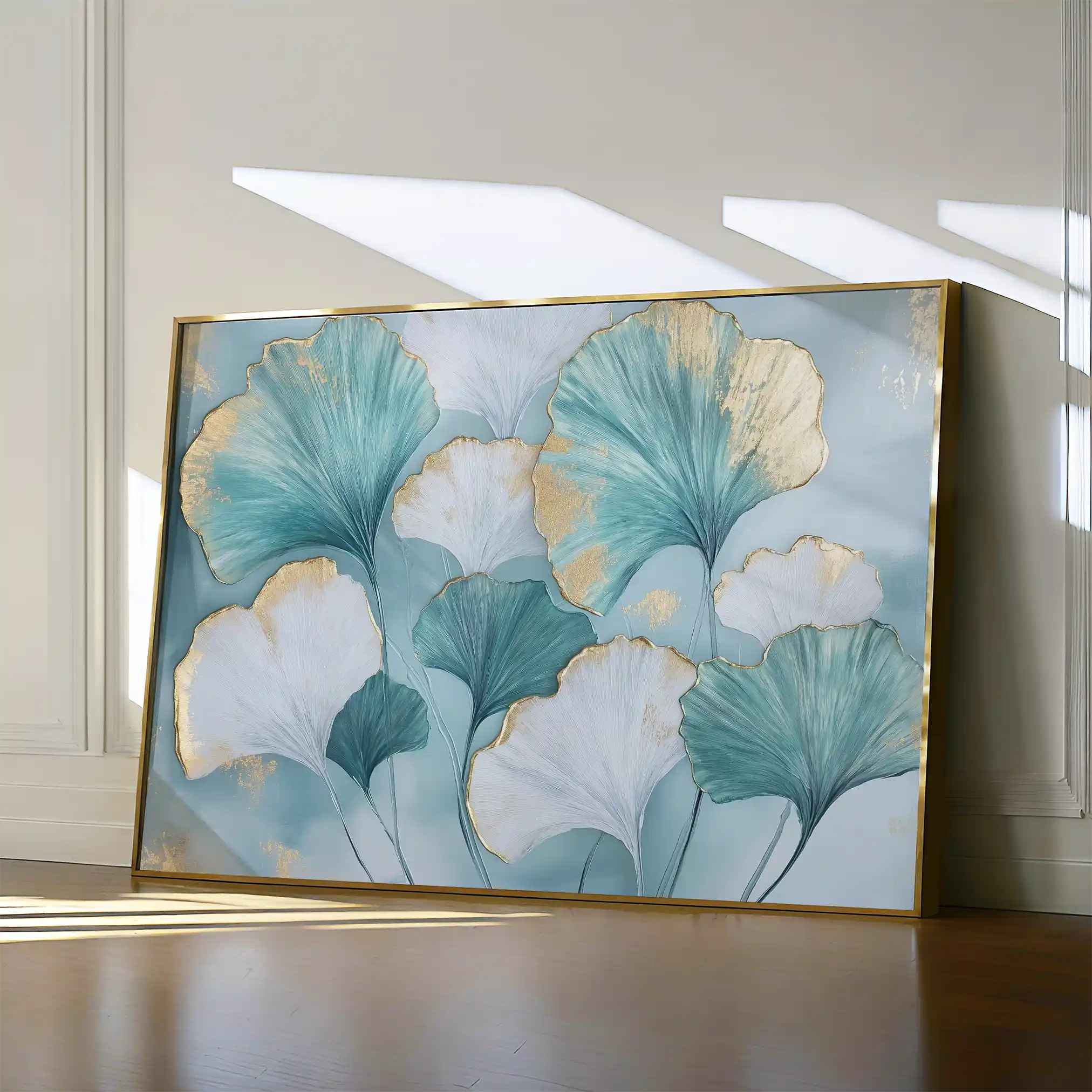 Floral 798 Canvas Art 60 x 40 cm / Black