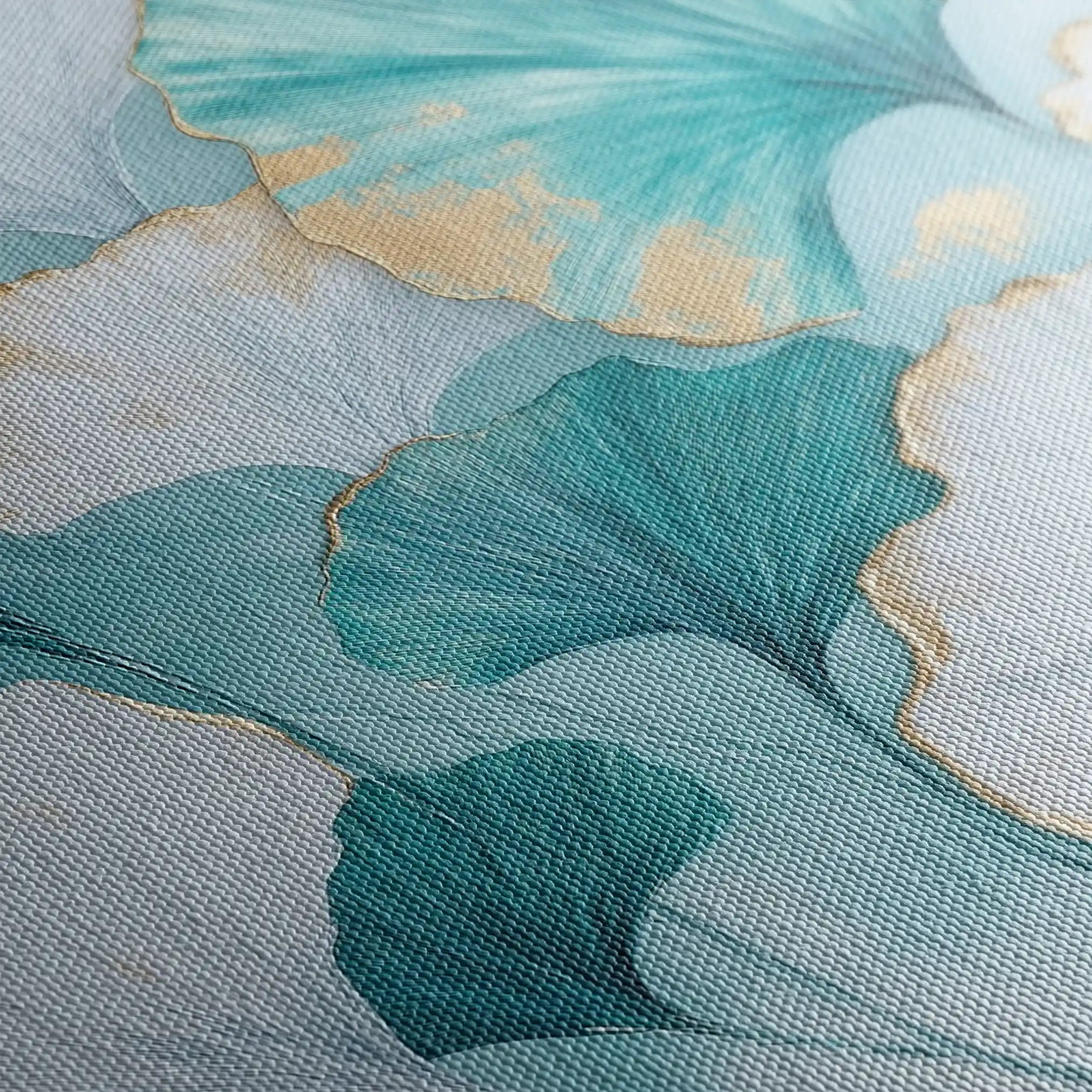 Floral 798 Canvas Art 60 x 40 cm / Black