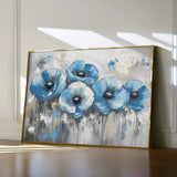 Floral 799 Canvas Art 18" x 24" / 45 x 60 cm / Black