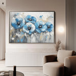 Floral 799 Canvas Art 18" x 24" / 45 x 60 cm / Black