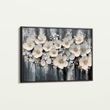 Floral 800 Canvas Art 18" x 24" / 45 x 60 cm / Black