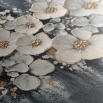 Floral 800 Canvas Art 18" x 24" / 45 x 60 cm / Black