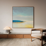 Abstract 801 Canvas Art 16" x 16" / 40 x 40 cm / Black