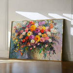 Floral 801 Canvas Art 18" x 24" / 45 x 60 cm / Black