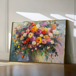 Floral 801 Canvas Art 60 x 40 cm / Black
