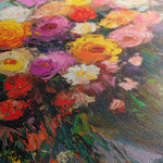 Floral 801 Canvas Art 60 x 40 cm / Black