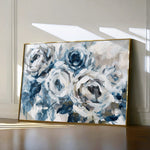 Floral 802 Canvas Art 18" x 24" / 45 x 60 cm / Black