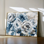 Floral 802 Canvas Art 60 x 40 cm / Black