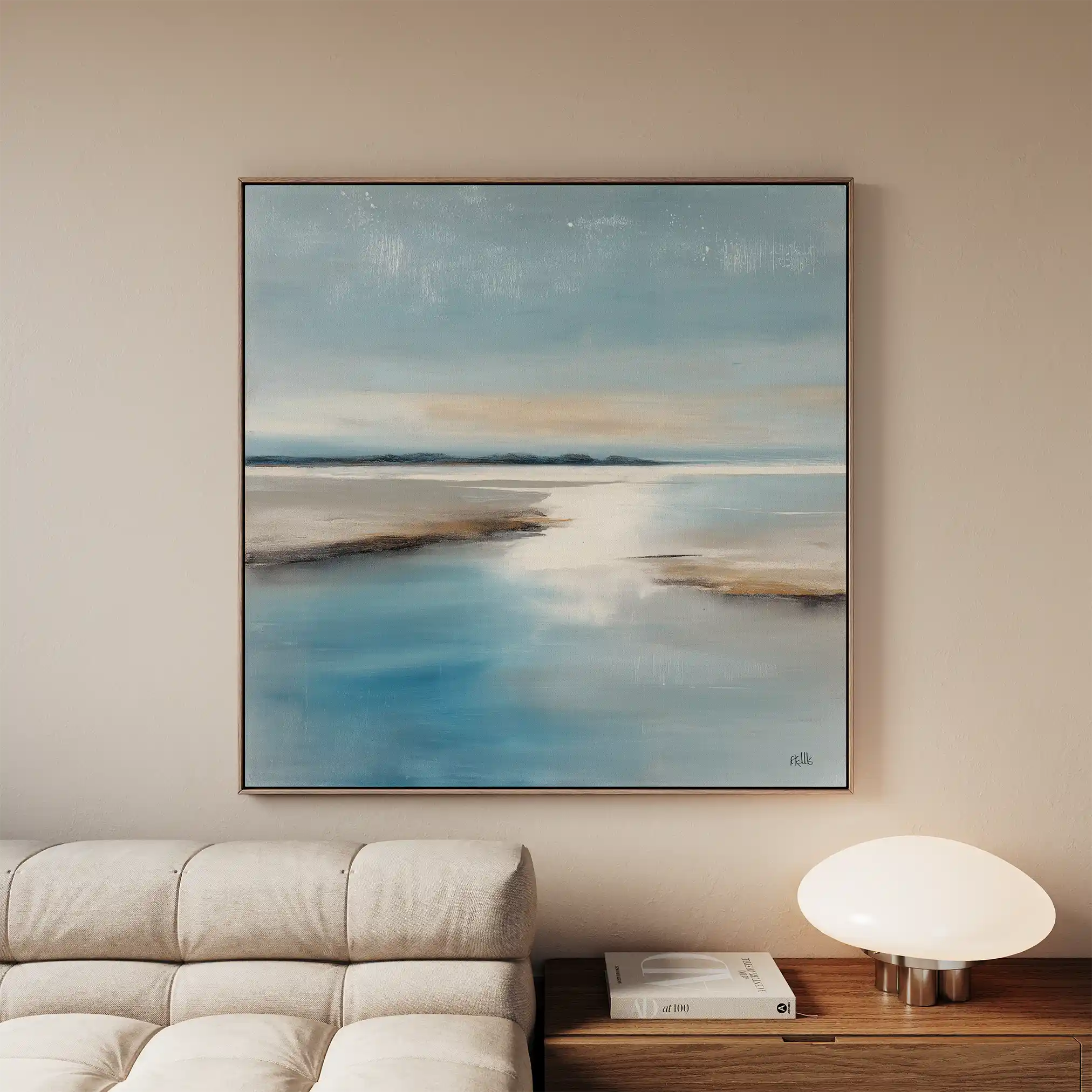 Abstract 803 Canvas Art 60 x 60 cm / Black