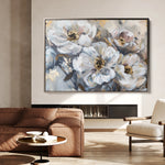 Floral 803 Canvas Art 18" x 24" / 45 x 60 cm / Black