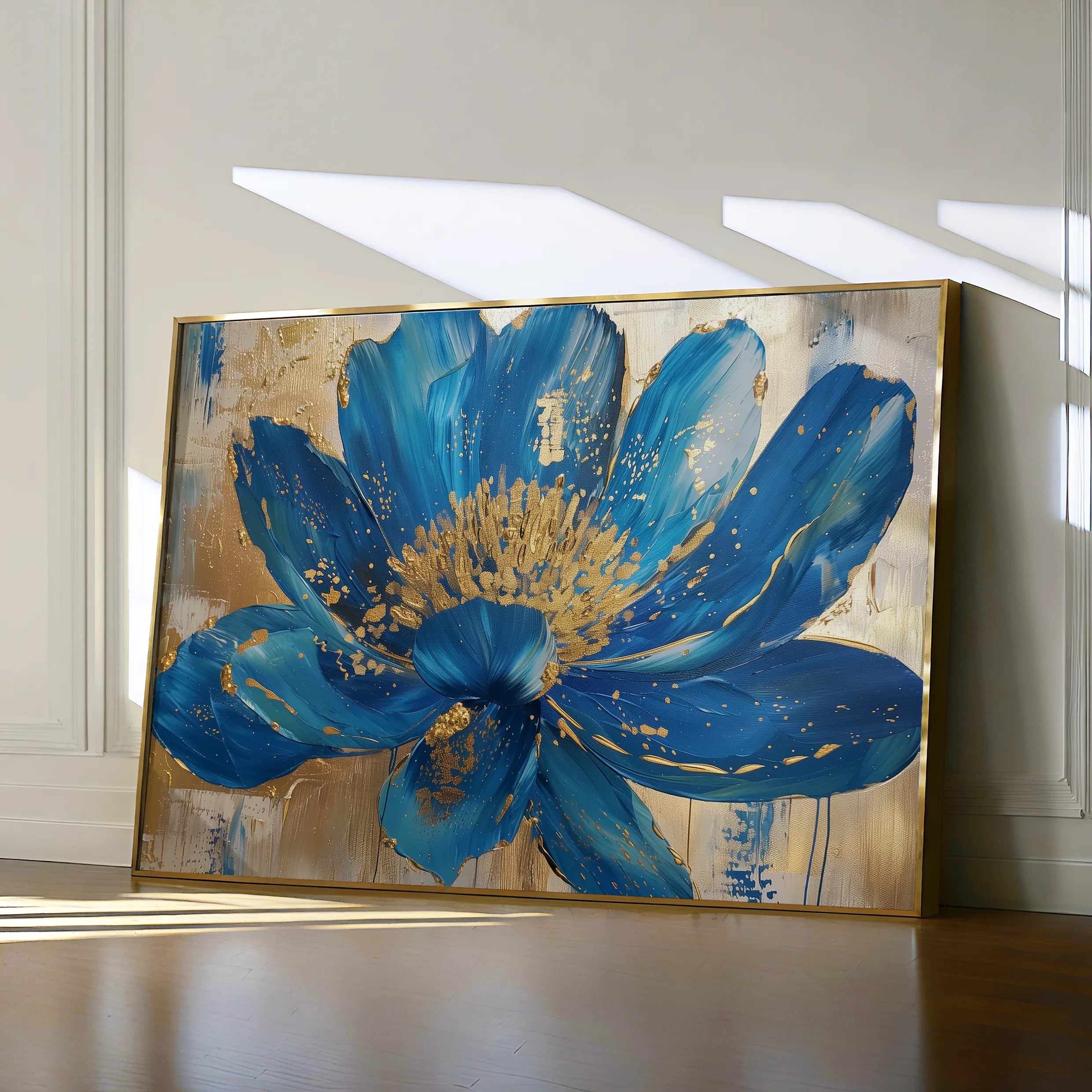 Floral 804 Canvas Art 18" x 24" / 45 x 60 cm / Black