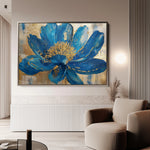 Floral 804 Canvas Art 18" x 24" / 45 x 60 cm / Black