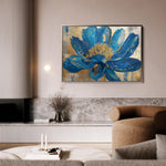 Floral 804 Canvas Art 18" x 24" / 45 x 60 cm / Black