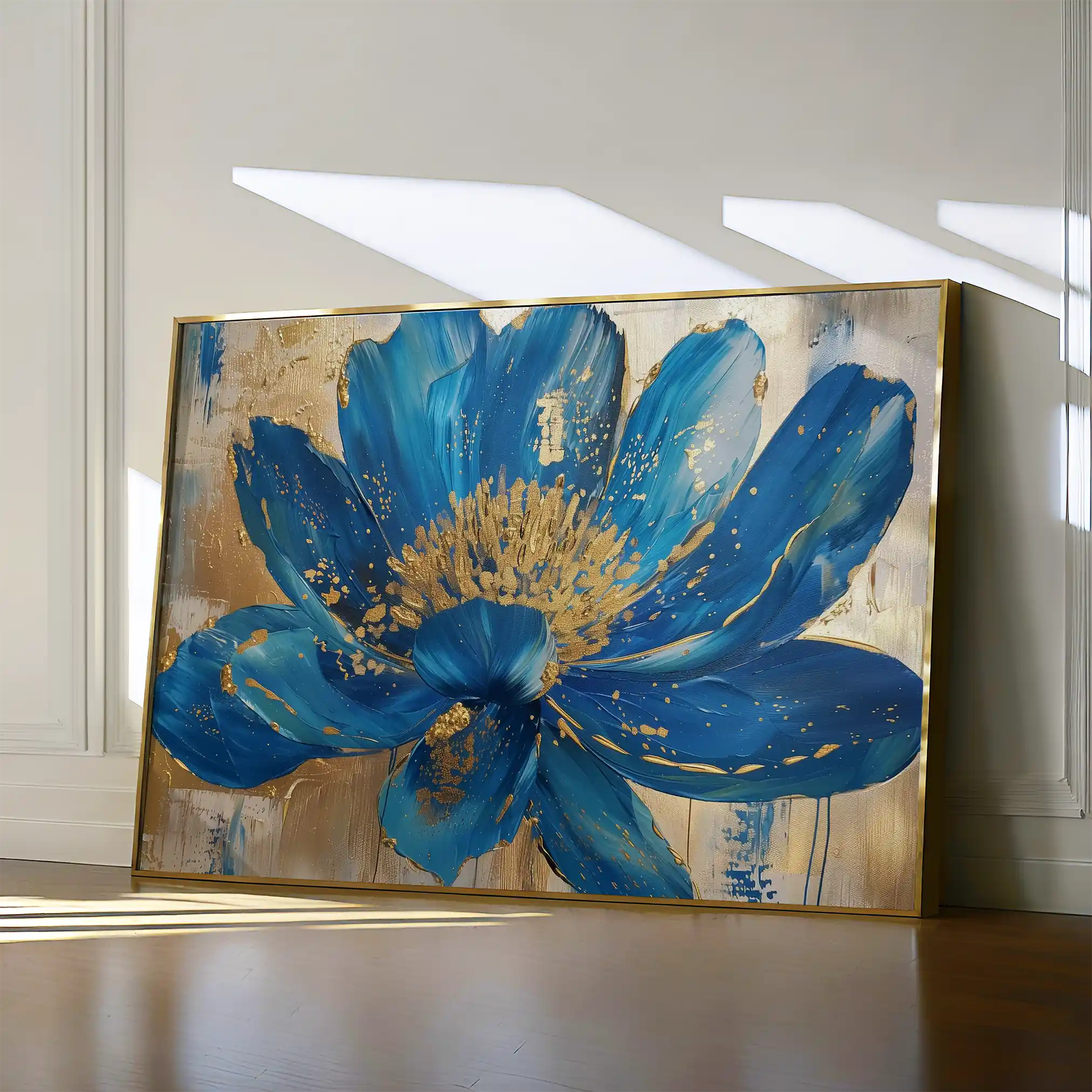 Floral 804 Canvas Art 60 x 40 cm / Black
